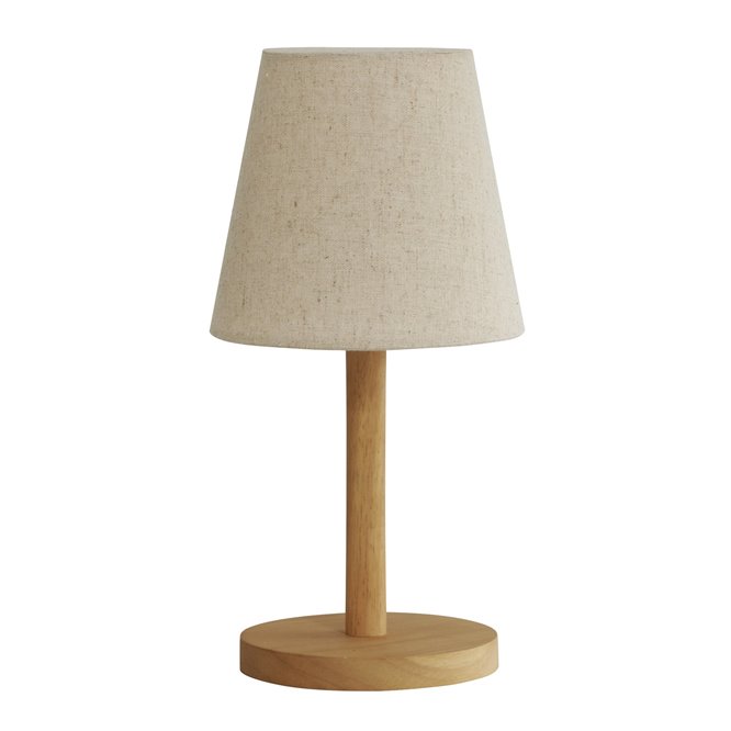 Bezprzewodowa lampka stołowa drewniana Tess